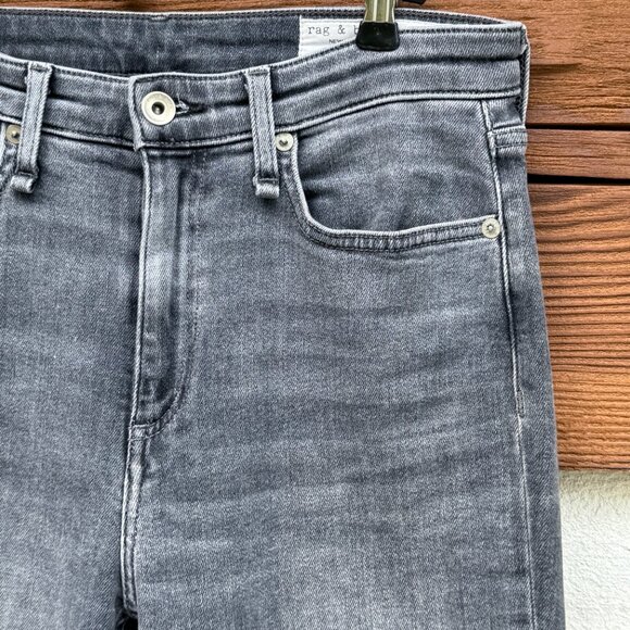 RAG & BONE Nina High Rise Ankle Skinny Jeans. Gray, Stretch. Sz 27, EUC - Picture 6 of 13